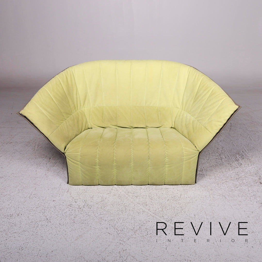 ligne roset MOËL fabric sofa lime green green two-seater couch #9947