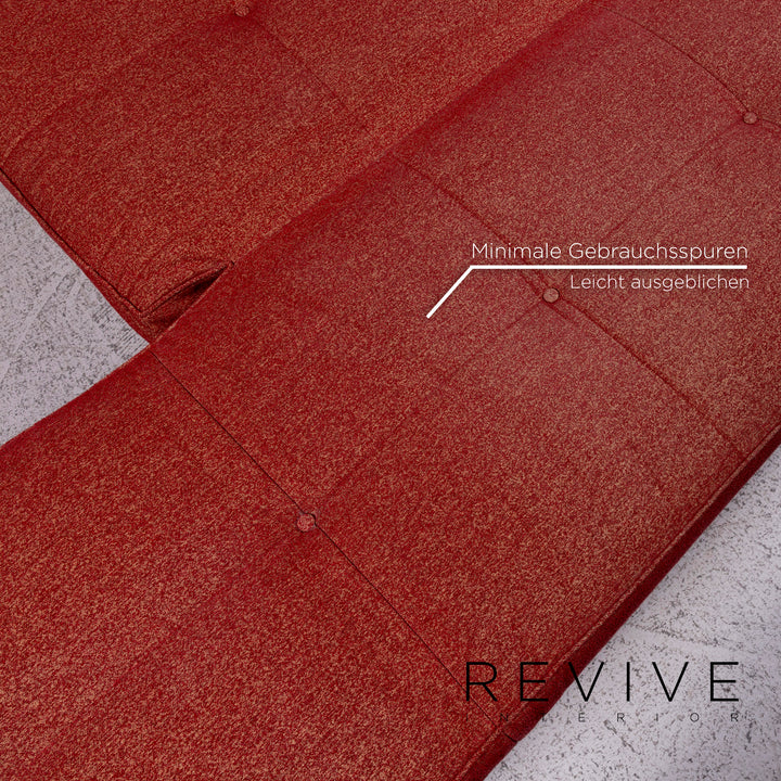 ligne roset Smala fabric sofa red two-seater sofa bed function couch #9693