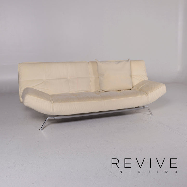 ligne roset Smala fabric sofa bed cream three-seater sleep function couch #11115