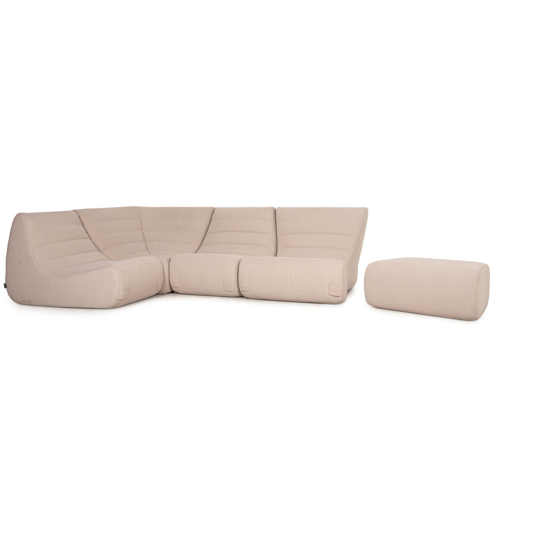 lignet roset Saparalla fabric sofa beige corner sofa Amalfi B Design by Michael Ducaroy Couch sofa