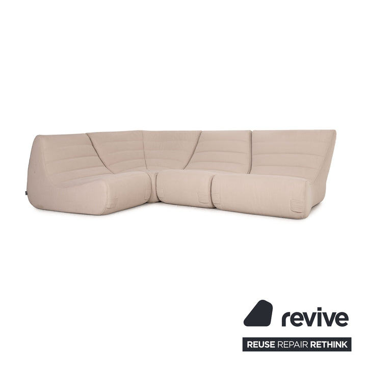 lignet roset Saparalla fabric sofa beige corner sofa Amalfi B Design by Michael Ducaroy Couch sofa
