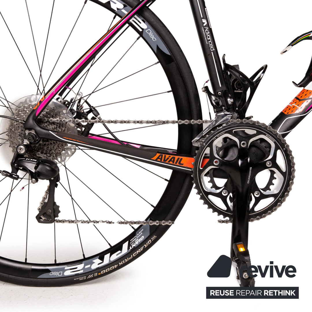 Liv Avail Advanced 2 LTD Carbon Road Bike RH 50cm Black Orange Magenta Bicycle