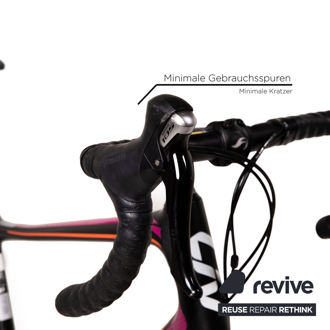 Liv Avail Advanced 2 LTD Carbon Road Bike RH 50cm Black Orange Magenta Bicycle
