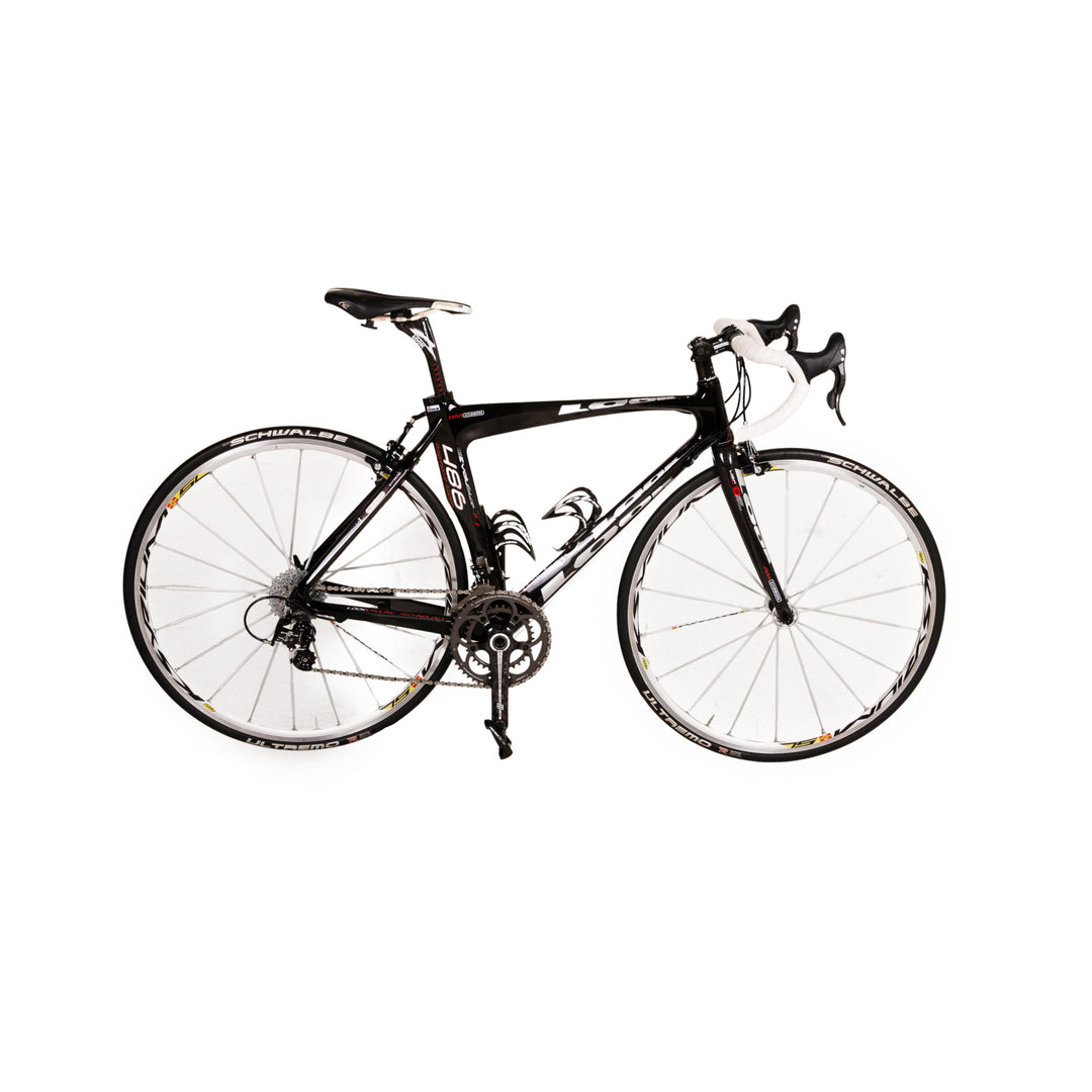 rennrad schwarz rot Look Rennrad 486HM 2007 Schwarz Carbon - 2. Hand