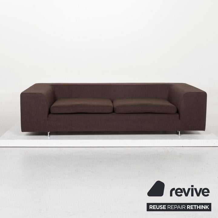 Machalke Black Jack Fabric Sofa Dark Brown Brown Function Couch #12968