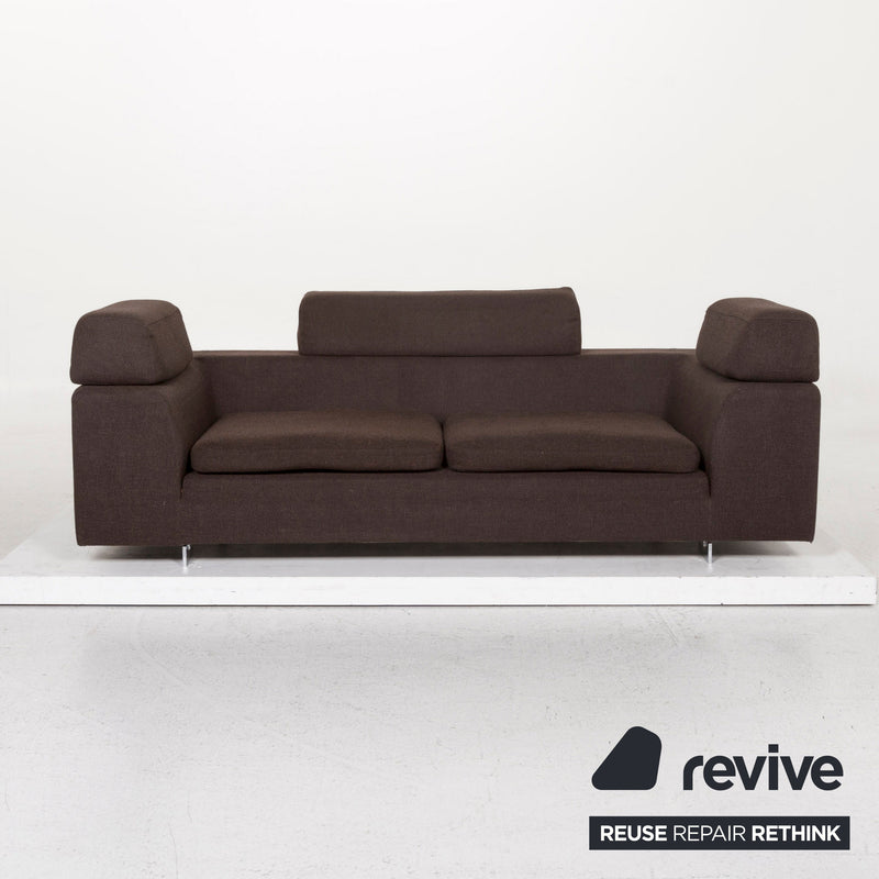 Machalke Black Jack Stoff Sofa Dunkelbraun Braun Funktion Couch 