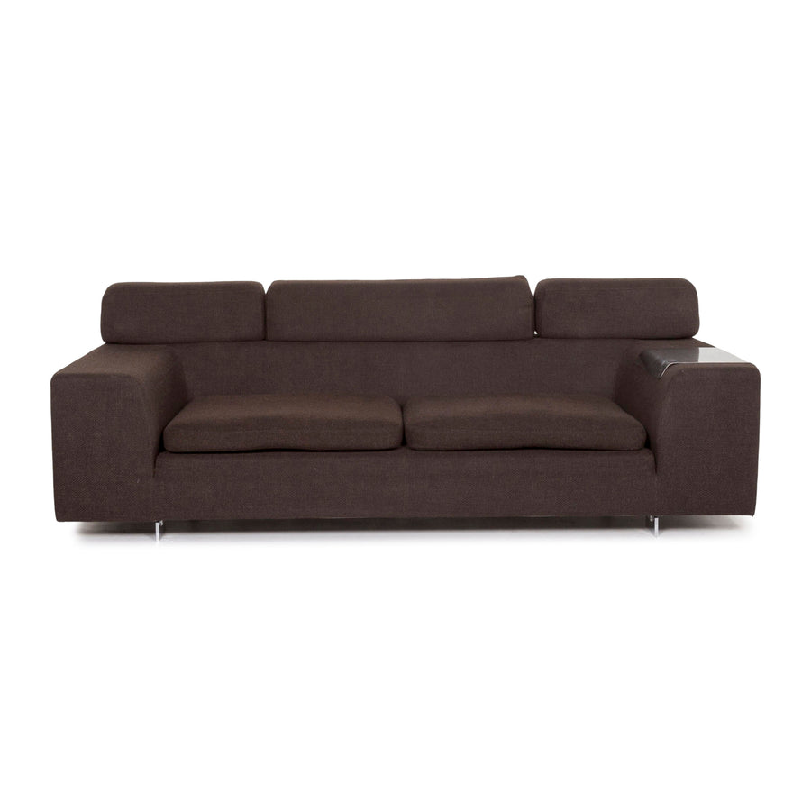 Machalke Black Jack Fabric Sofa Dark Brown Brown Function Couch #12968