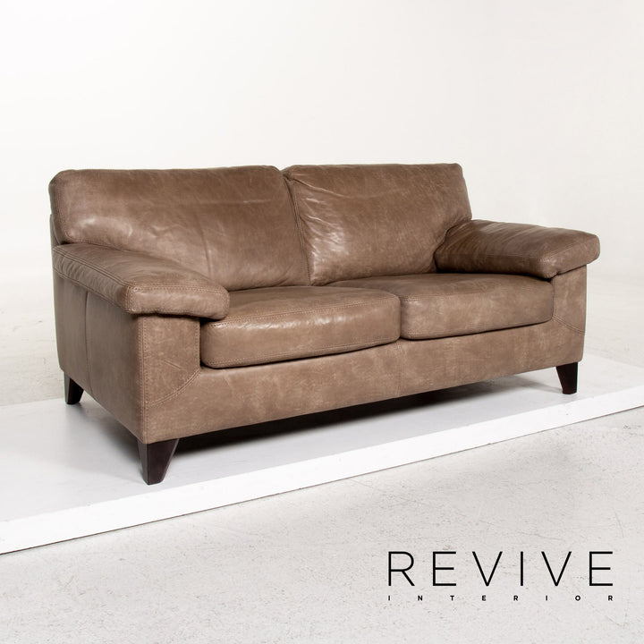 Machalke Diego leather sofa brown two-seater couch Teun Van Zanten #13364