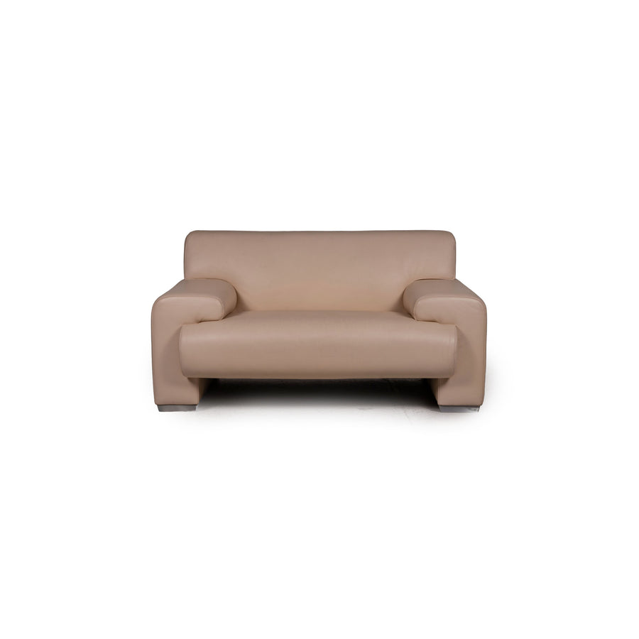 Machalke Ronda Leather Armchair Cream Sofa Couch