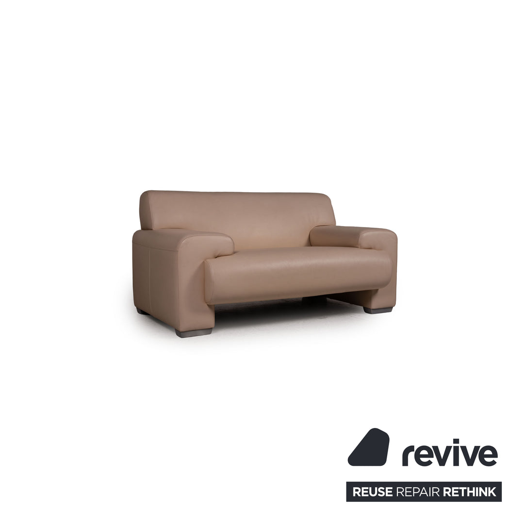 Machalke Ronda Leather Armchair Cream Sofa Couch