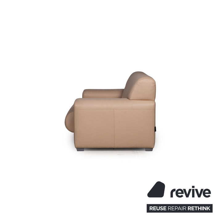 Machalke Ronda Leather Armchair Cream Sofa Couch