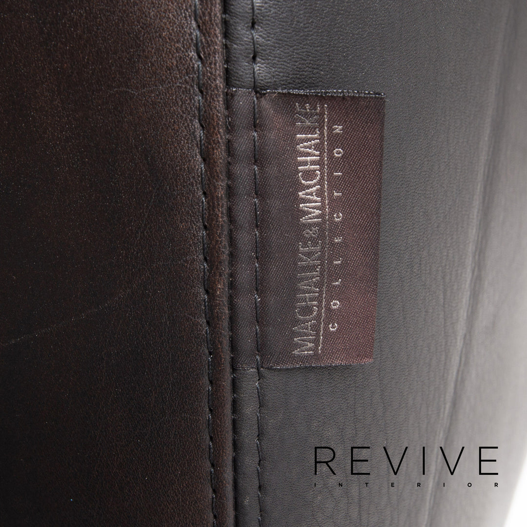 Machalke Leather Armchair Black #13421