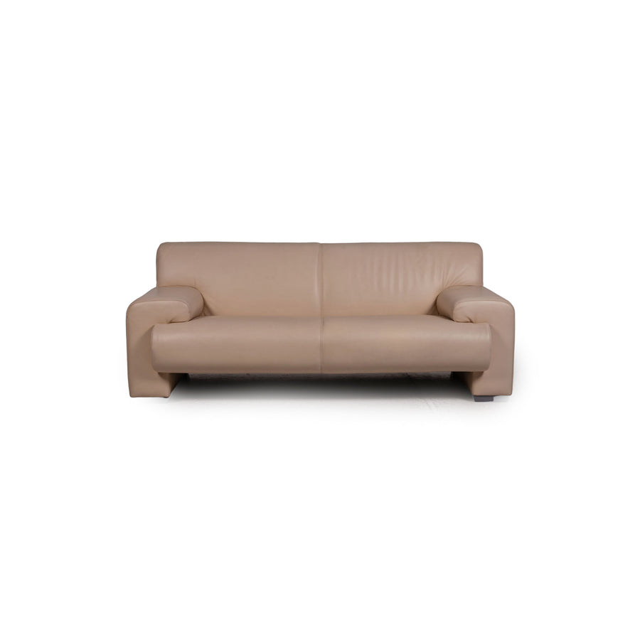 Machalke Ronda Leather Sofa Cream Two Seater Couch