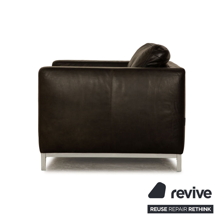 Machalke Manolito fauteuil en cuir anthracite