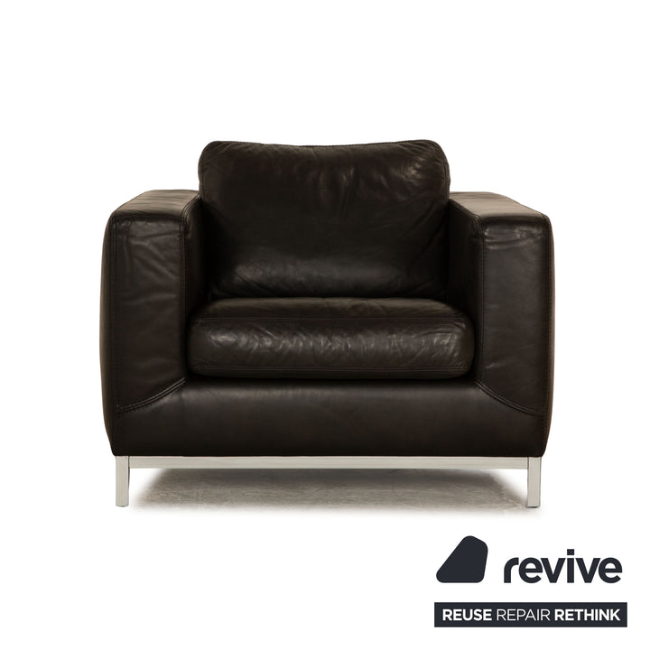 Machalke Manolito fauteuil en cuir anthracite
