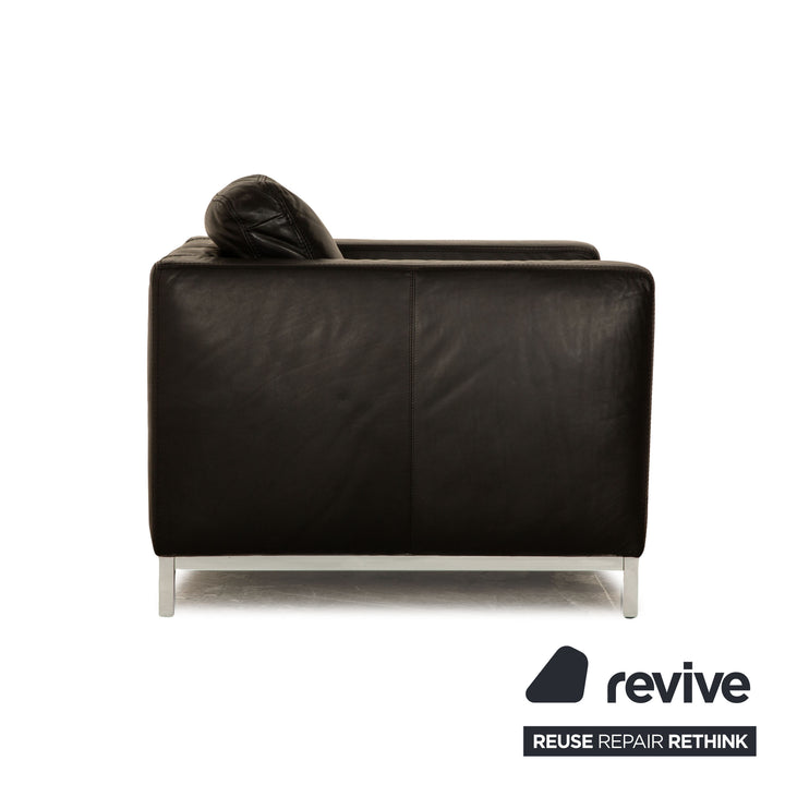 Machalke Manolito fauteuil en cuir anthracite
