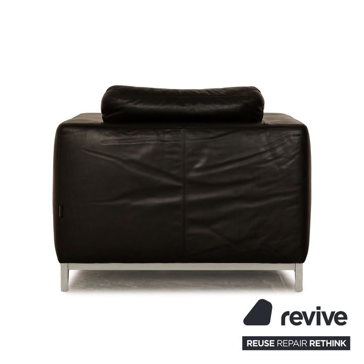 Machalke Manolito fauteuil en cuir anthracite