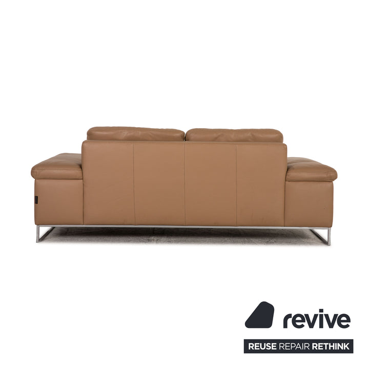 Machalke Monte Christo leather sofa set beige two-seater beige sofa couch