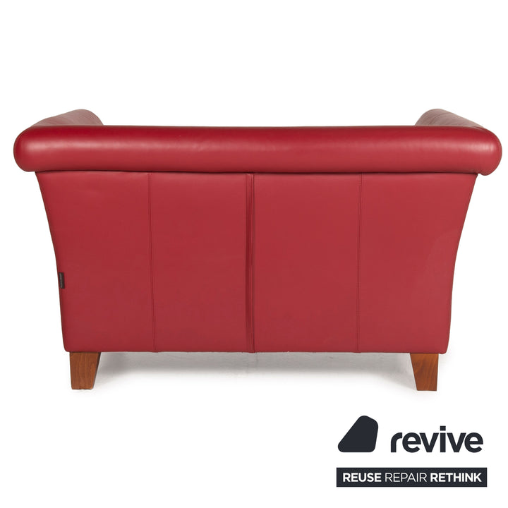 Machalke Ritz Fauteuil en cuir Rouge Vin Rouge Causeuse