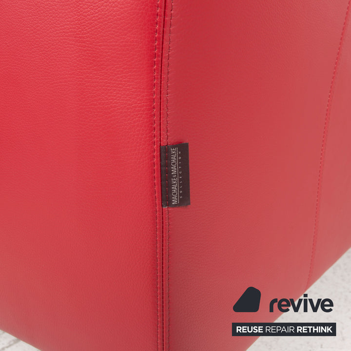 Machalke Ritz Fauteuil en cuir Rouge Vin Rouge Causeuse