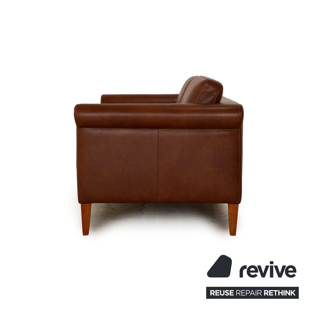 Machalke System Plus Leder Zweisitzer Braun Sofa Couch