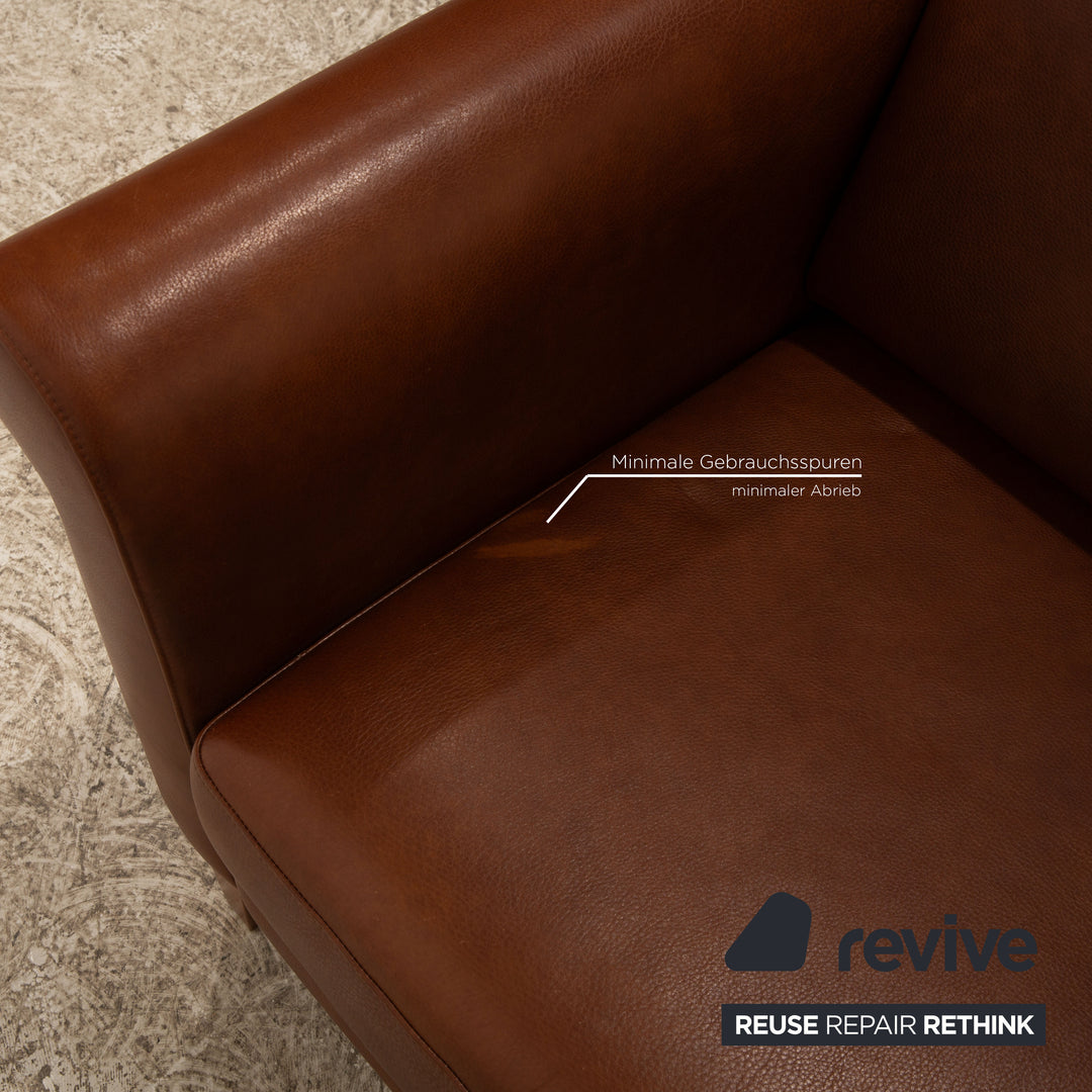 Machalke System Plus Leder Zweisitzer Braun Sofa Couch