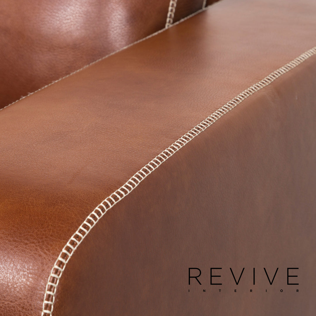 Machalke Valentino Fauteuil en cuir marron #12620
