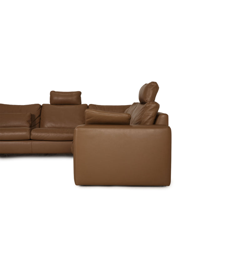 Marquardt Leather Sofa Brown Corner Sofa Couch