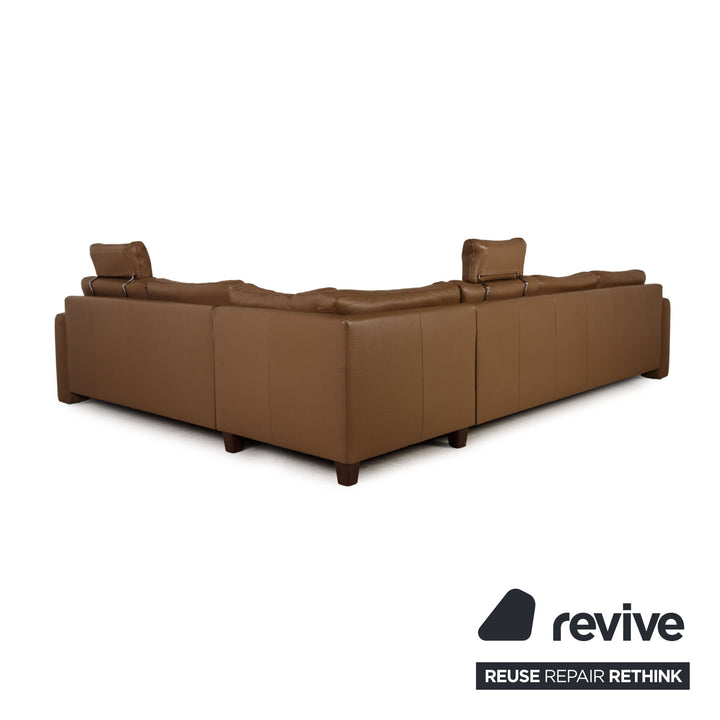 Marquardt Leather Sofa Brown Corner Sofa Couch