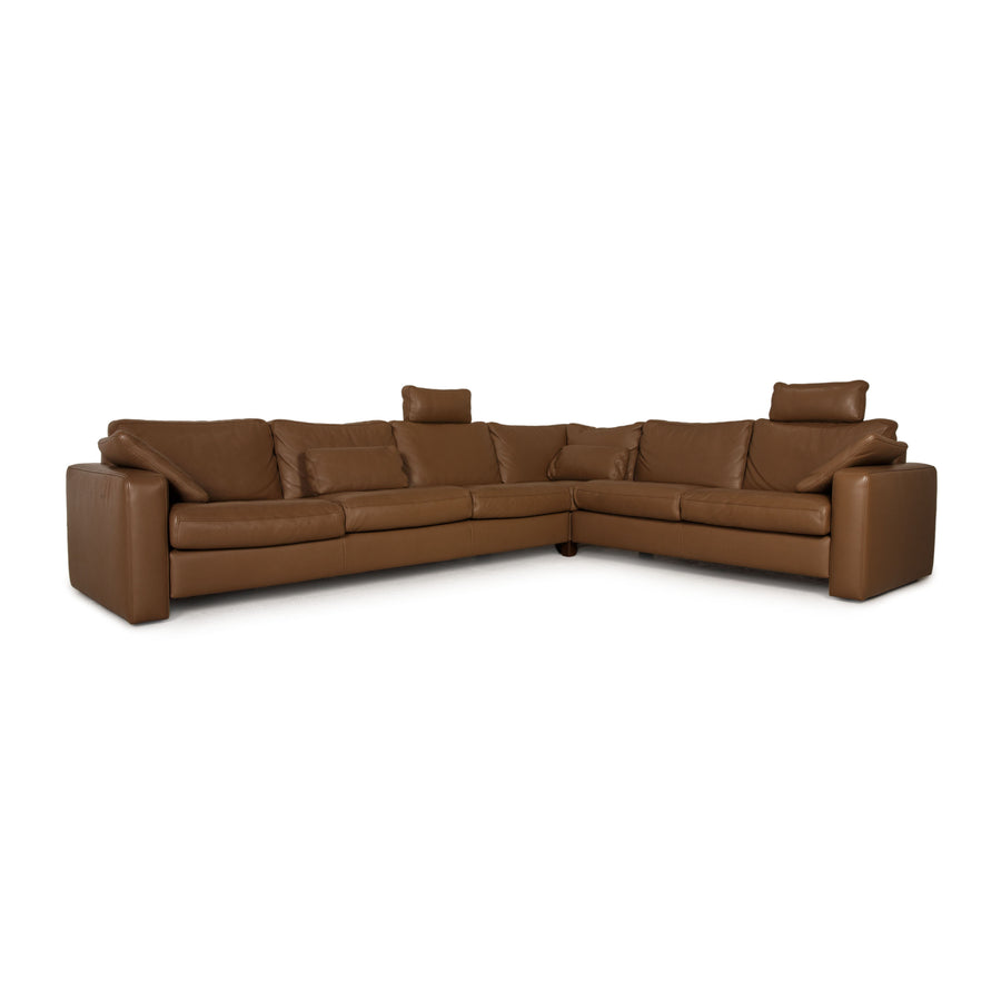 Marquardt Leather Sofa Brown Corner Sofa Couch