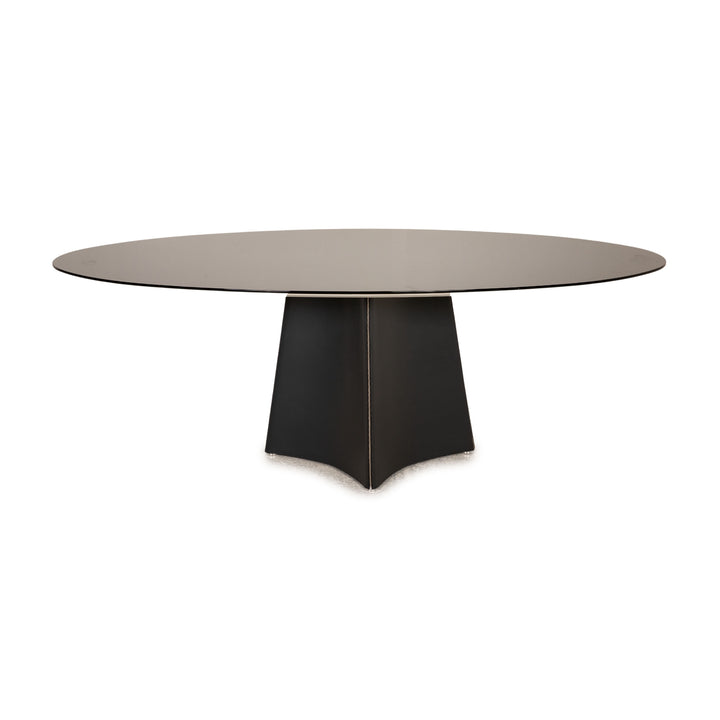 Matteo Grassi Glass Table Black dining table