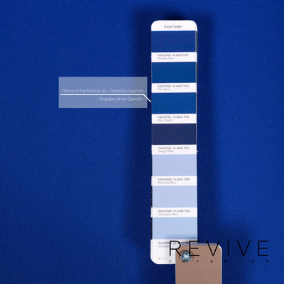 MDF Italia Stoff Sessel Blau #12594