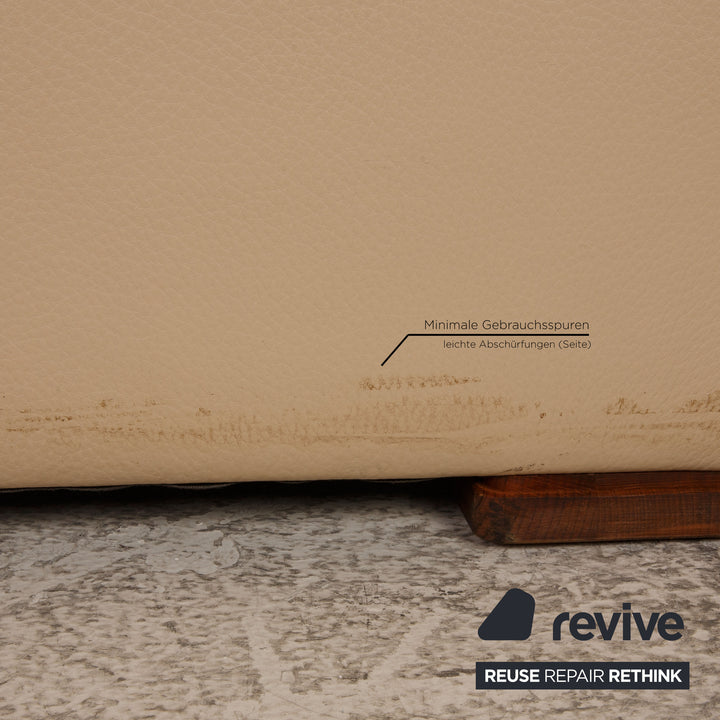 Meisterstücke Leder Sofa Garnitur Beige Dreisitzer Zweisitzer
