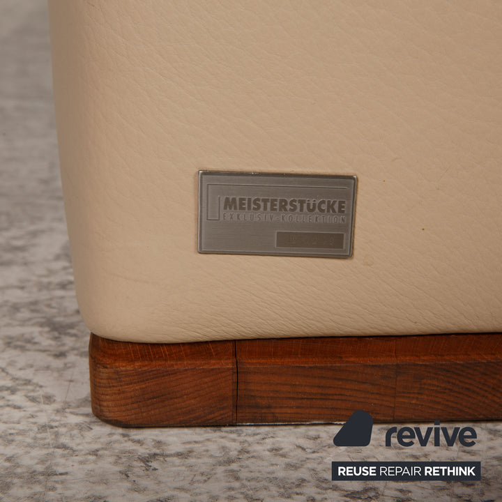 Meisterstücke Leder Sofa Garnitur Beige Dreisitzer Zweisitzer