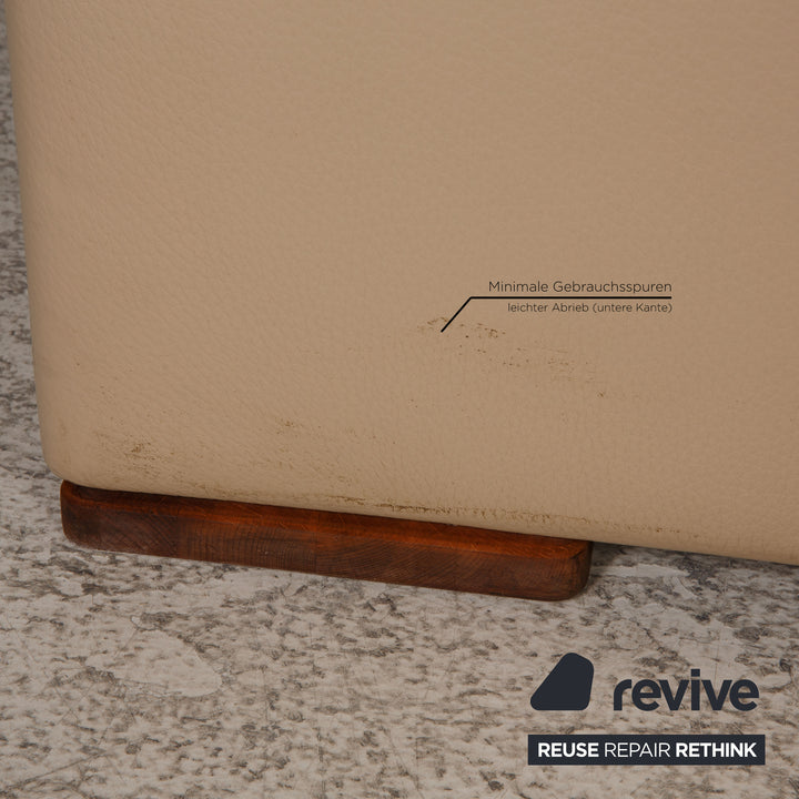 Meisterstücke Leder Sofa Garnitur Beige Dreisitzer Zweisitzer
