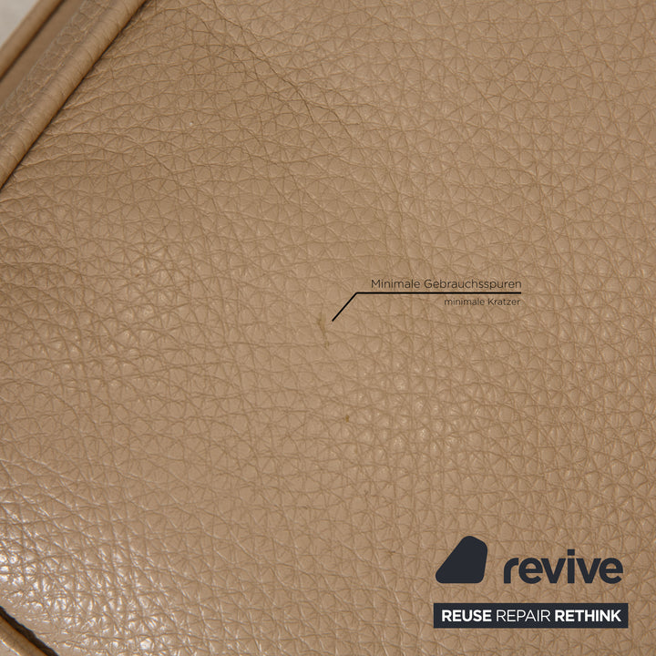 Meisterstücke Leder Sofa Garnitur Beige Dreisitzer Zweisitzer