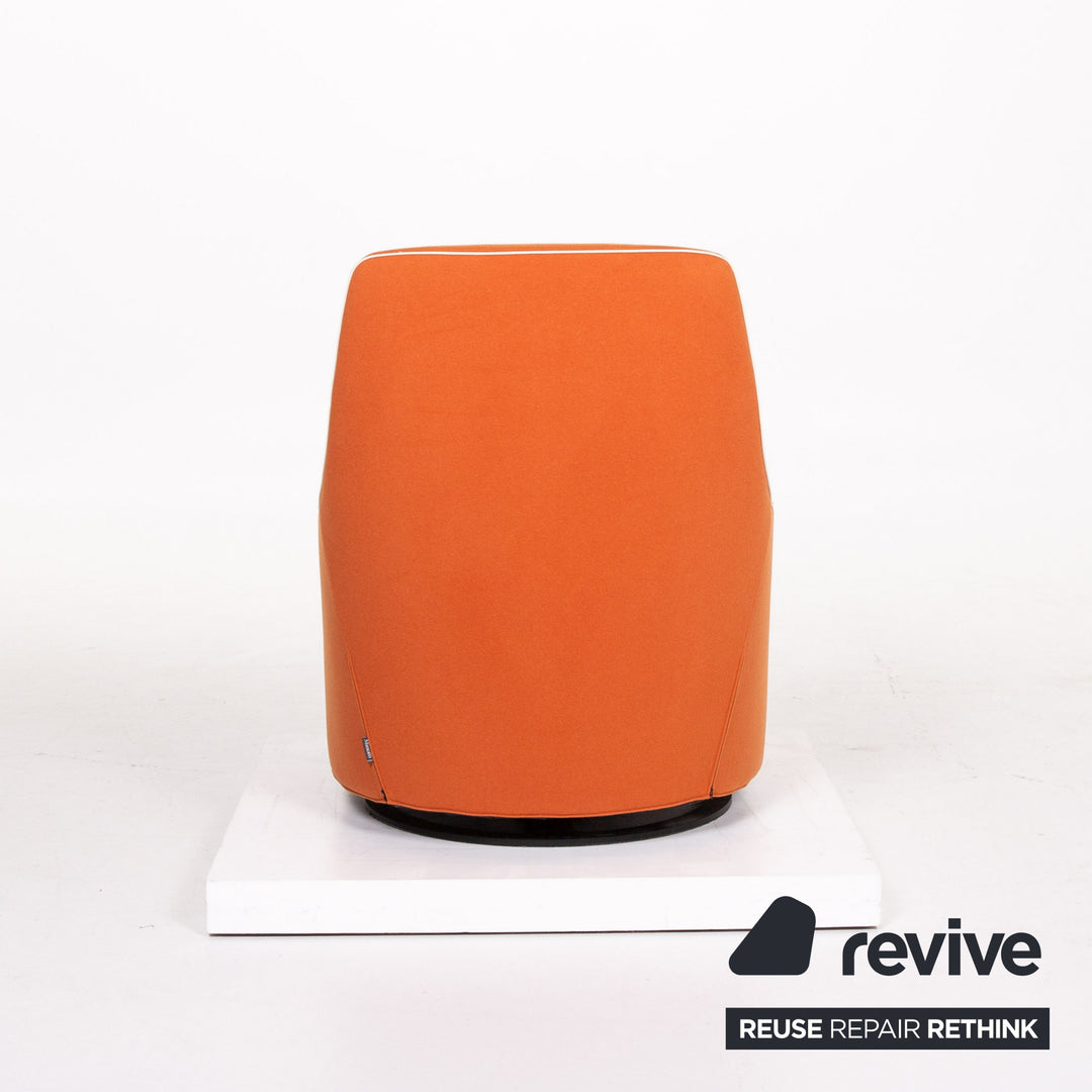 Minotti Portofino fabric armchair incl. stool Orange #13398