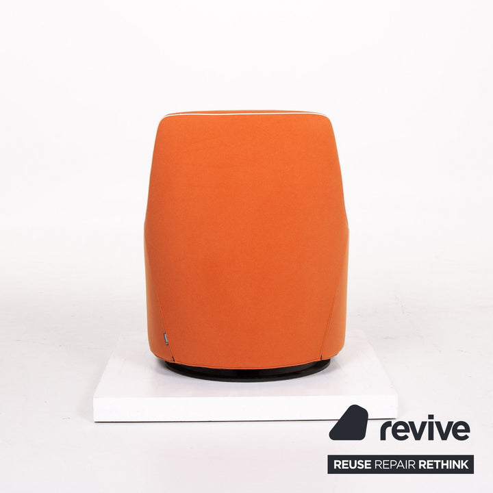 Minotti Portofino fabric armchair incl. stool Orange #13398