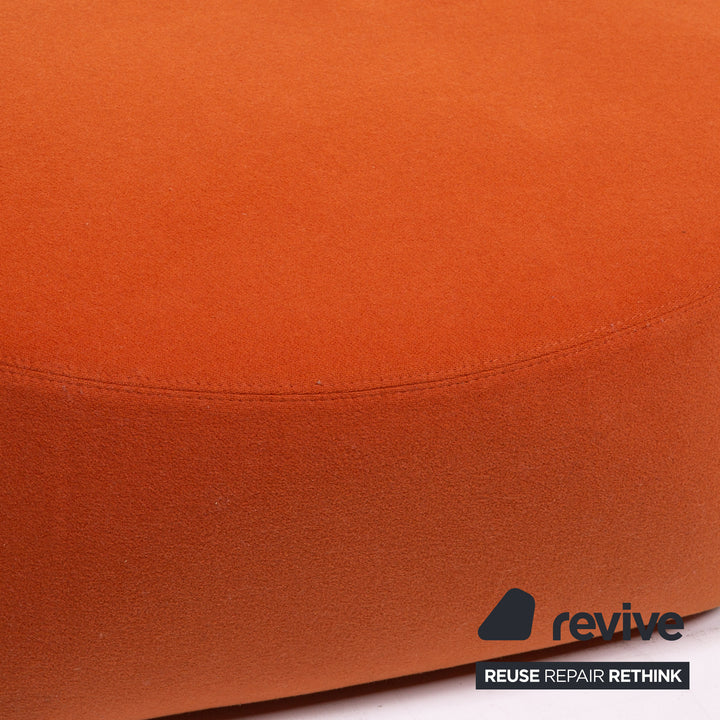 Minotti Portofino fabric armchair incl. stool Orange #13398