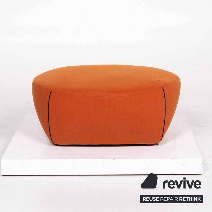 Minotti Portofino fabric armchair incl. stool Orange #13398