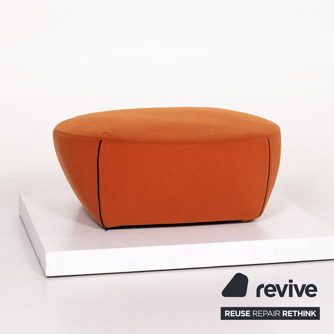 Minotti Portofino fabric armchair incl. stool Orange #13398