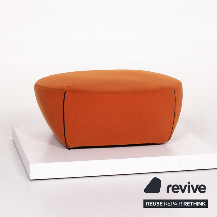 Minotti Portofino fabric armchair incl. stool Orange #13398