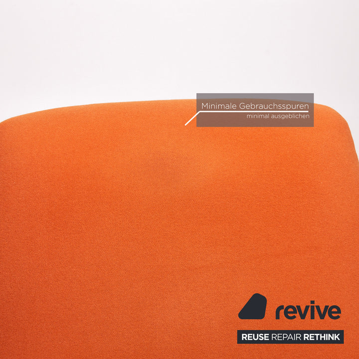 Minotti Portofino fabric armchair incl. stool Orange #13398