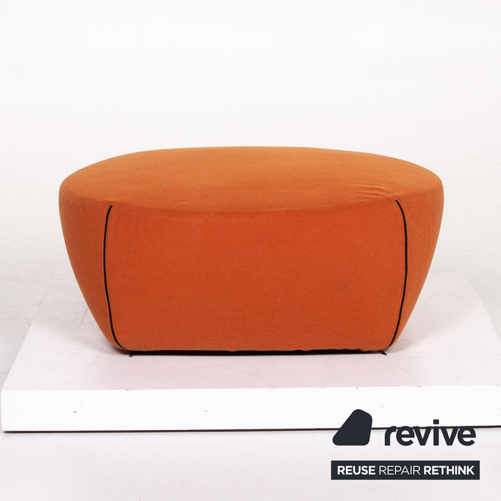 Minotti Portofino fabric armchair incl. stool Orange #13398
