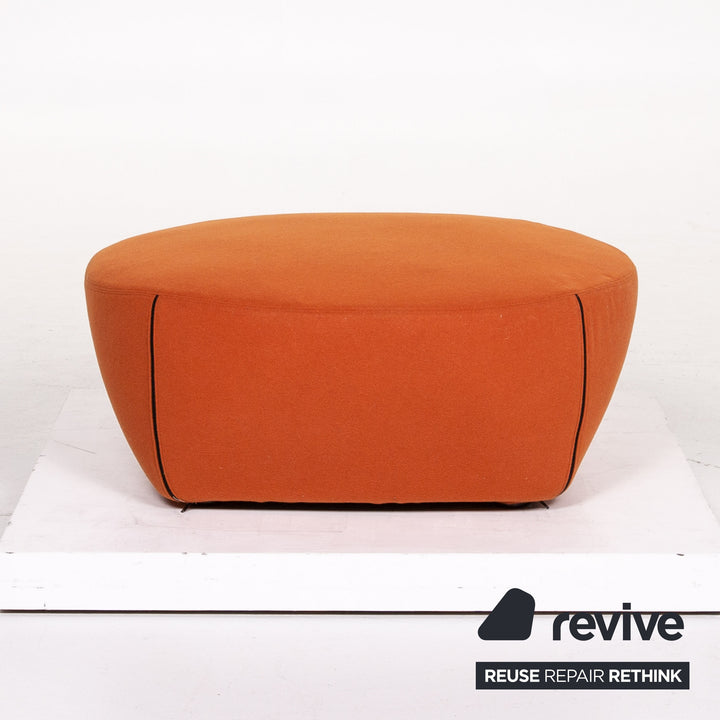 Minotti Portofino fabric armchair incl. stool Orange #13398