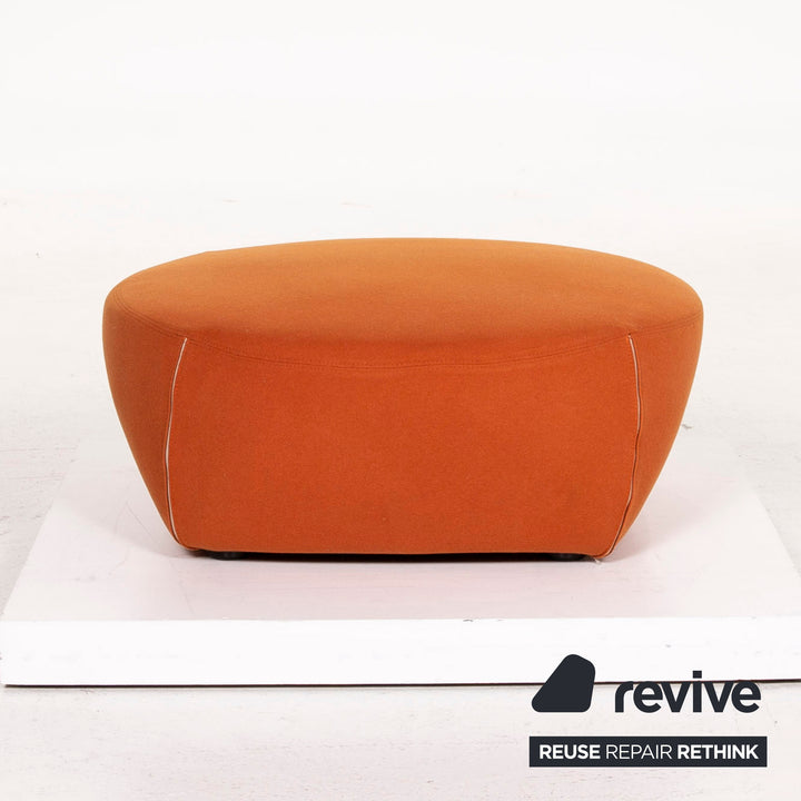 Minotti Portofino fabric armchair incl. stool Orange #13397