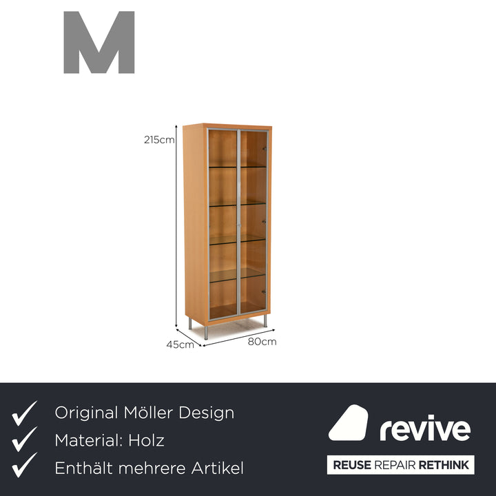 Möller Design Buffet en Bois Marron Vitrine