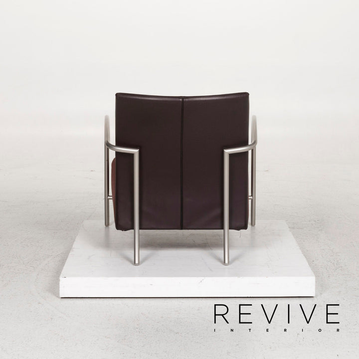 Montis fabric leather armchair brown dark brown #13047