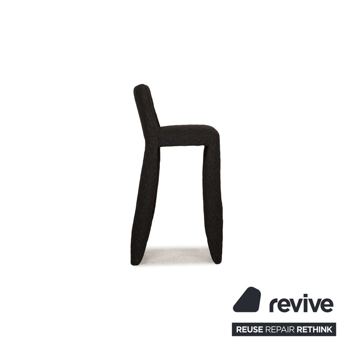 Moooi Monster Barstool fabric chair set anthracite 2x bar stools