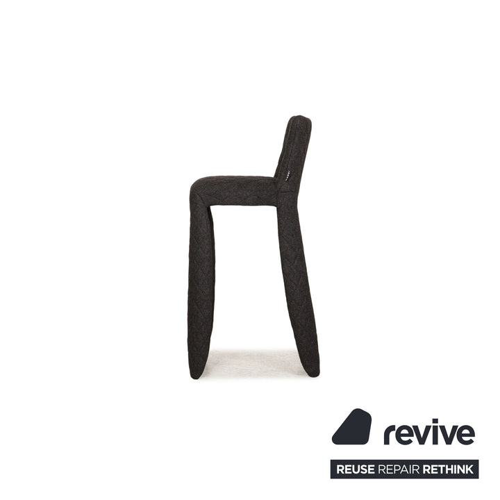 Moooi Monster Barstool fabric chair set anthracite 2x bar stools
